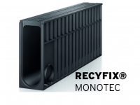 Sistema de drenaje monolítico RECYFIX®MONOTEC con diseño FIBRETEC 