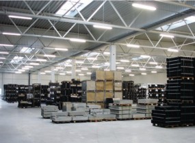 Daylight-dependent light adjustment at the HAURATON plant.